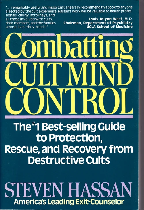 Portada del libro Combatiendo el control mental de las sectas, de Steve Hassan